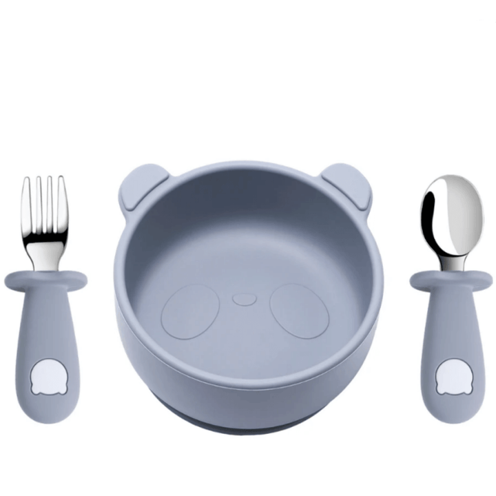 Kleiner Panda Silikon-Schüssel mit Saugnapf, 3-teilig