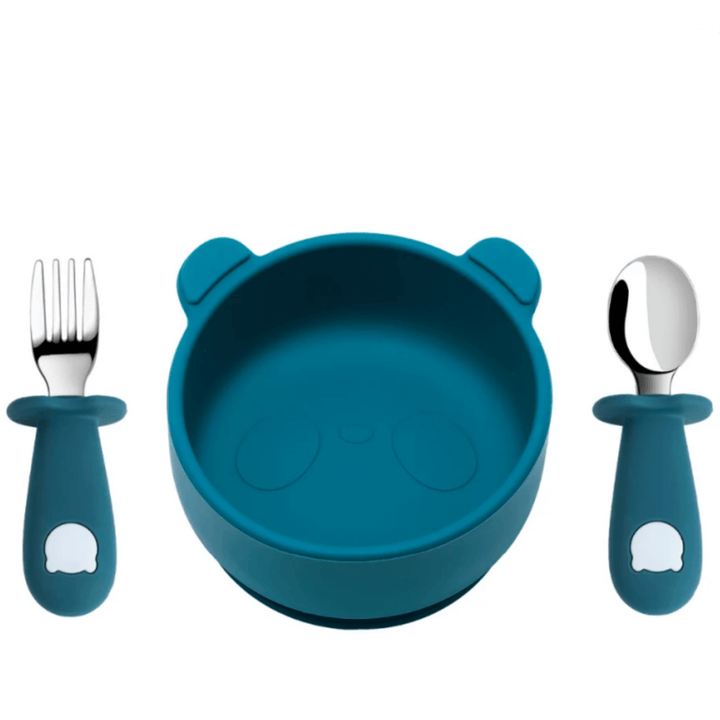 Kleiner Panda Silikon-Schüssel mit Saugnapf, 3-teilig